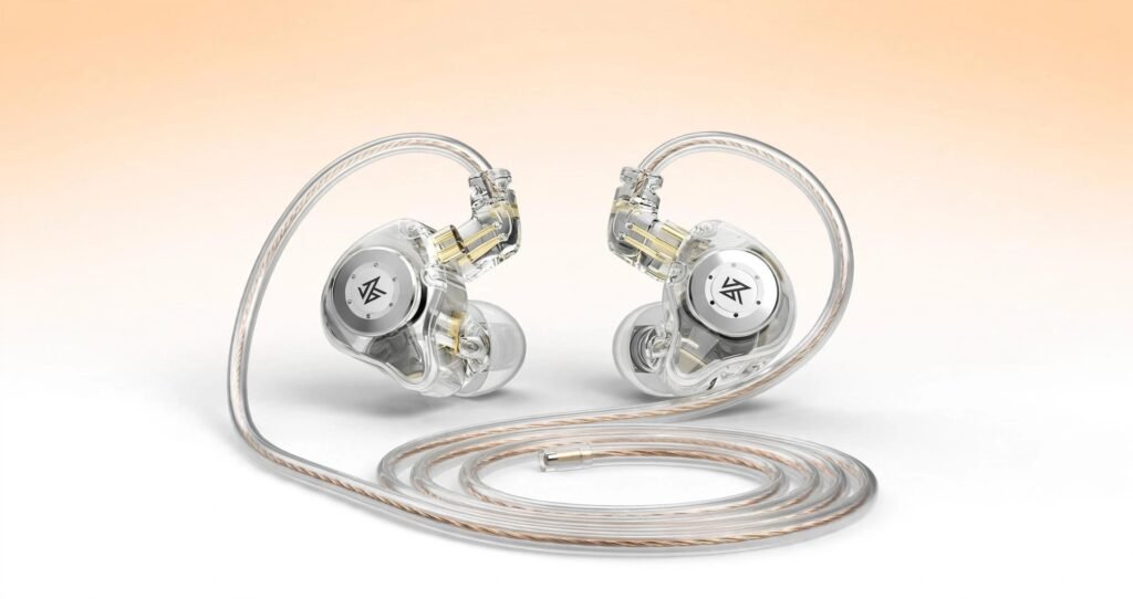 KZ EDX Pro cristal transparente com cabo destacável - review completo do driver 10mm